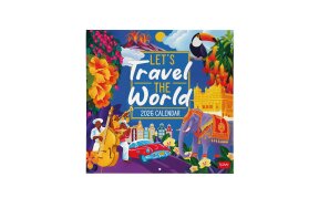 LEGAMI WALL CALENDAR 2026 30X29 LET'S TRAVEL THE WORLD
